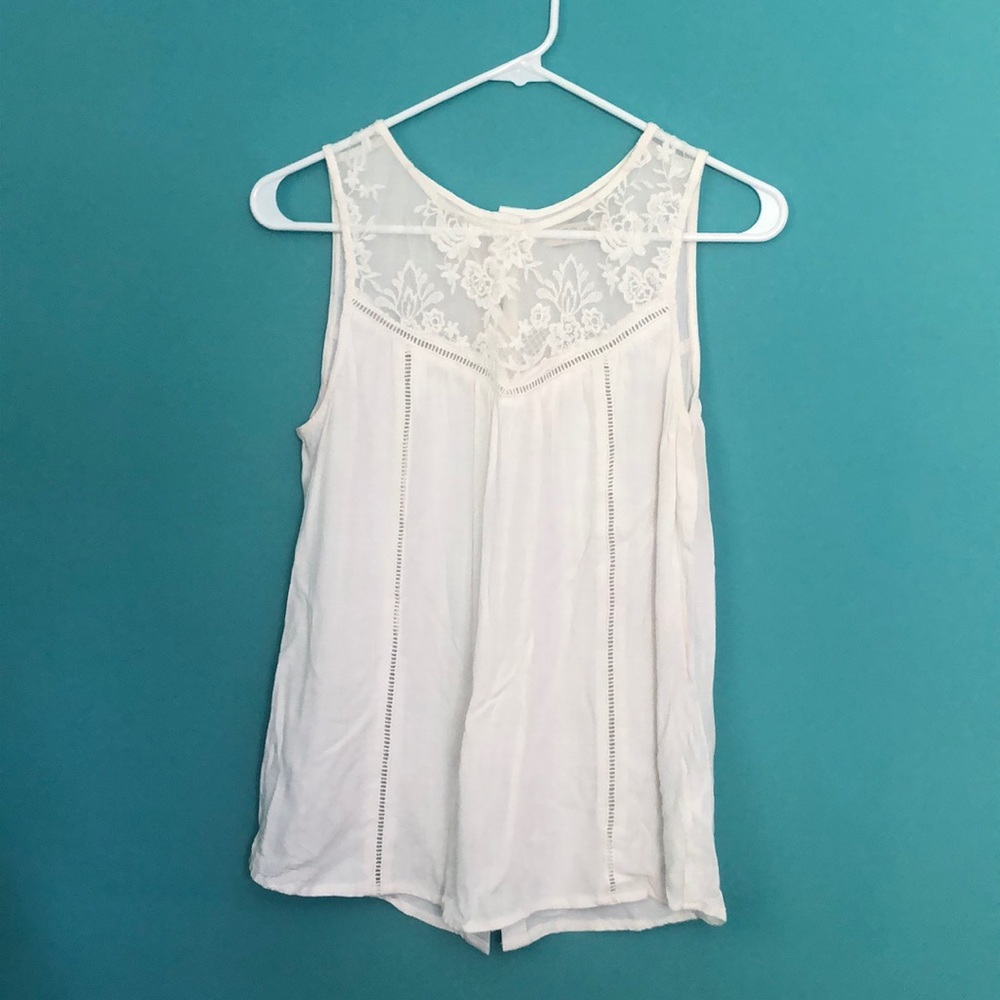 Abercrombie & Fitch White Tank